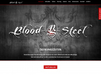 blood-and-steel.de Webseite Vorschau