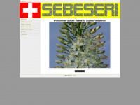 sebeseri.ch Webseite Vorschau