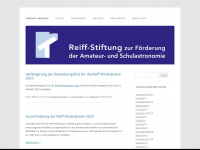 reiffstiftung.org Webseite Vorschau