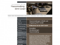 idhv-hausverwaltung.de Webseite Vorschau