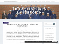 trommlercorps-langbroich.de Webseite Vorschau