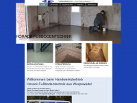 horack-fussbodentechnik.de Webseite Vorschau