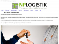 np-logistik.de Webseite Vorschau