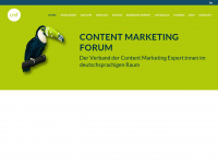 content-marketing-forum.com Webseite Vorschau