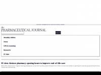 pharmaceutical-journal.com Webseite Vorschau