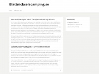 blattnickselecamping.se Webseite Vorschau
