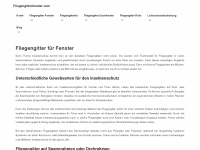 fliegengitterfenster.com Webseite Vorschau