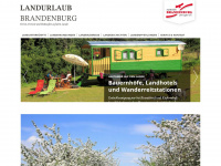 landurlaub-brandenburg.de Webseite Vorschau
