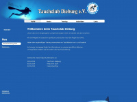 tauchclub-dieburg.de Webseite Vorschau