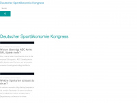 deutscher-sportoekonomie-kongress.de Webseite Vorschau