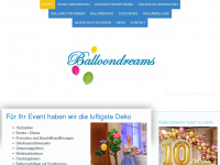 balloondreams.at Webseite Vorschau