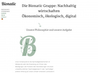 bionatic.com Webseite Vorschau
