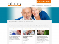 albus-pflegedienst.de Webseite Vorschau