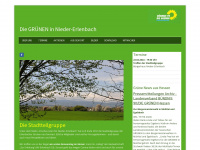 gruene-nieder-erlenbach.de Webseite Vorschau
