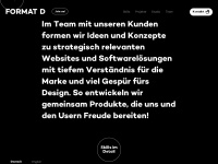 format-d.com Webseite Vorschau