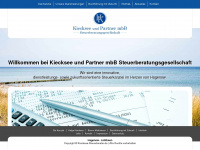 kiecksee-steuerberater.de Webseite Vorschau
