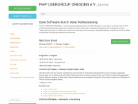 phpug-dresden.org Webseite Vorschau