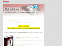 bluthochdruck-therapie.com Webseite Vorschau