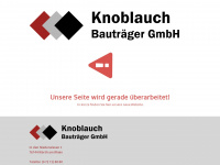 knoblauch-bautraeger.de Webseite Vorschau