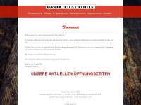 trattoria-basta.de Webseite Vorschau