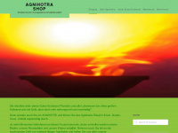 agnihotra-shop.de Webseite Vorschau