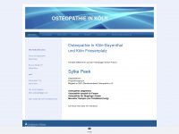 osteopathie-sylke-peek.de Webseite Vorschau