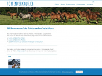 fohlenverkauf.ch Webseite Vorschau