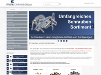 minischrauben.com Webseite Vorschau