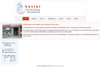 podologie-kaviar.de Webseite Vorschau