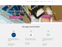 papiertaschen-shop.at Webseite Vorschau