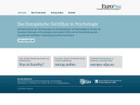 europsy.at Webseite Vorschau