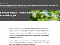 klettenwurzeloel.info Webseite Vorschau