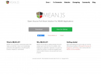 meanjs.org Webseite Vorschau