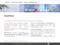 sign2trace.de Webseite Vorschau