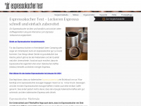 espressokochertest.com Webseite Vorschau