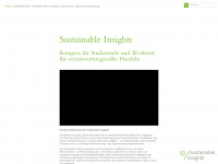 sustainable-insights.de Webseite Vorschau