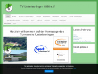 tv-unterlenningen.de Webseite Vorschau
