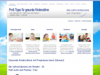 prophylaxe-zahnarzt-trier.de Webseite Vorschau