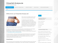 koerperfett-analyse.de Webseite Vorschau