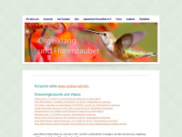 orgelklang-floetenzauber.de Webseite Vorschau