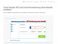 kfz-versicherung-trotz-schufa.de Webseite Vorschau