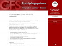 cfs-hilfe.de Webseite Vorschau