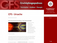 cfs-ursache.de Webseite Vorschau