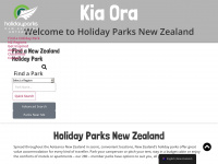 holidayparks.co.nz Webseite Vorschau