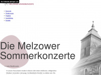 melzower-sommerkonzerte.de Webseite Vorschau