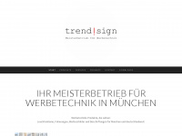 trendsign.de Webseite Vorschau
