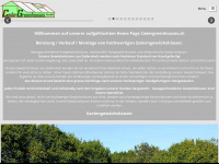 cedargreenhouses.ch Webseite Vorschau