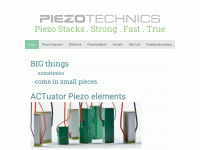 piezotechnics.de Webseite Vorschau