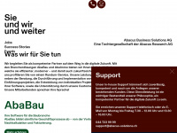 abacus-solutions.ch Webseite Vorschau