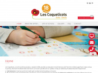 ecolecoquelicots.ch Webseite Vorschau